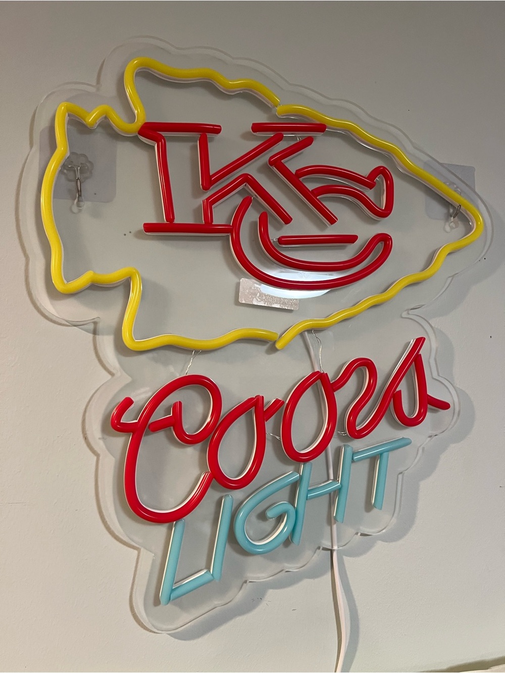 Kansas City Chiefs Coors Light Neon Sign